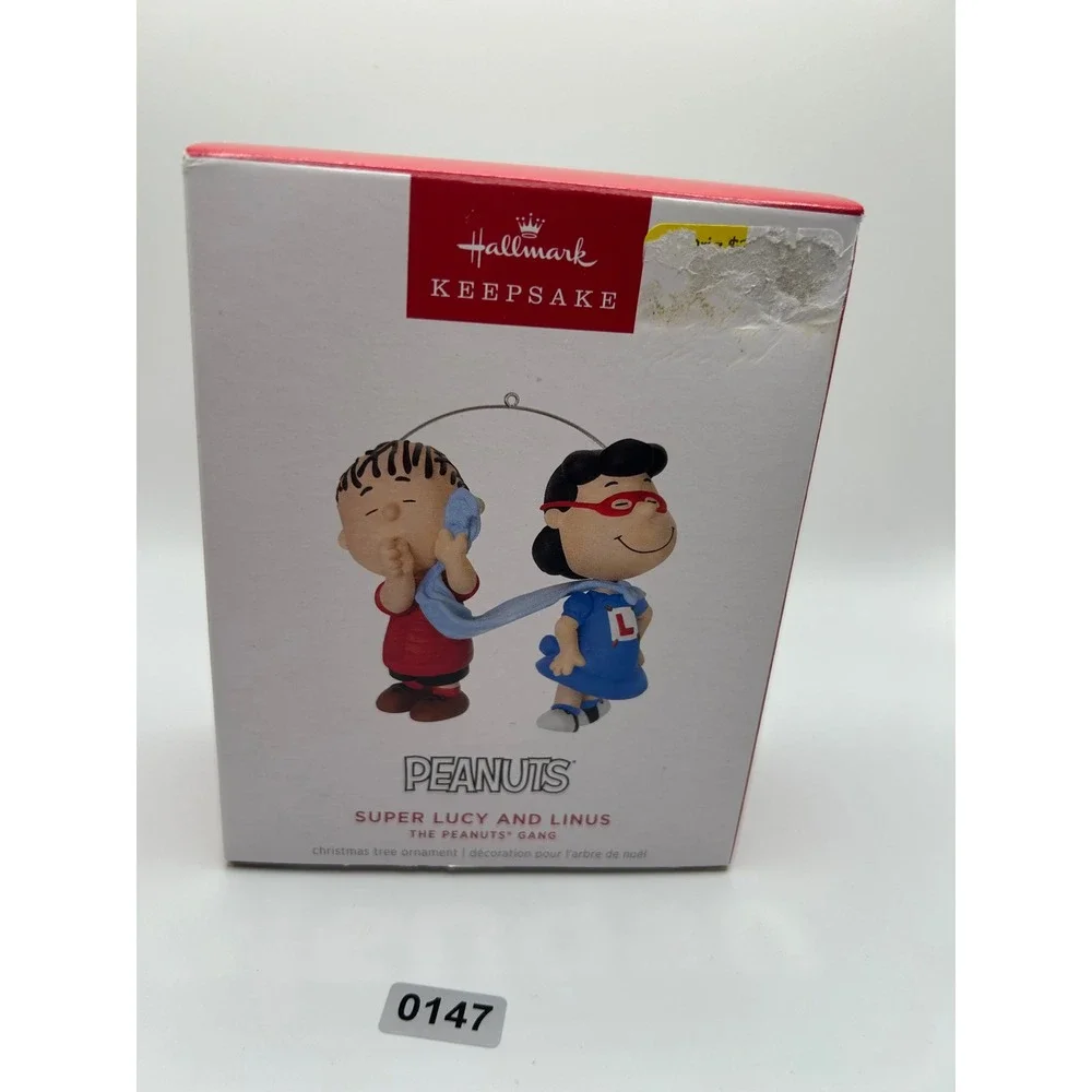 Hallmark Keepsake Peanuts Super Lucy and‎ Linus Christmas Tree Ornament#147
